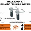 Walky2024 Bidi Kit - mini pákový pohon Nice dvoukřídlé brány WALKY2024BDKCE